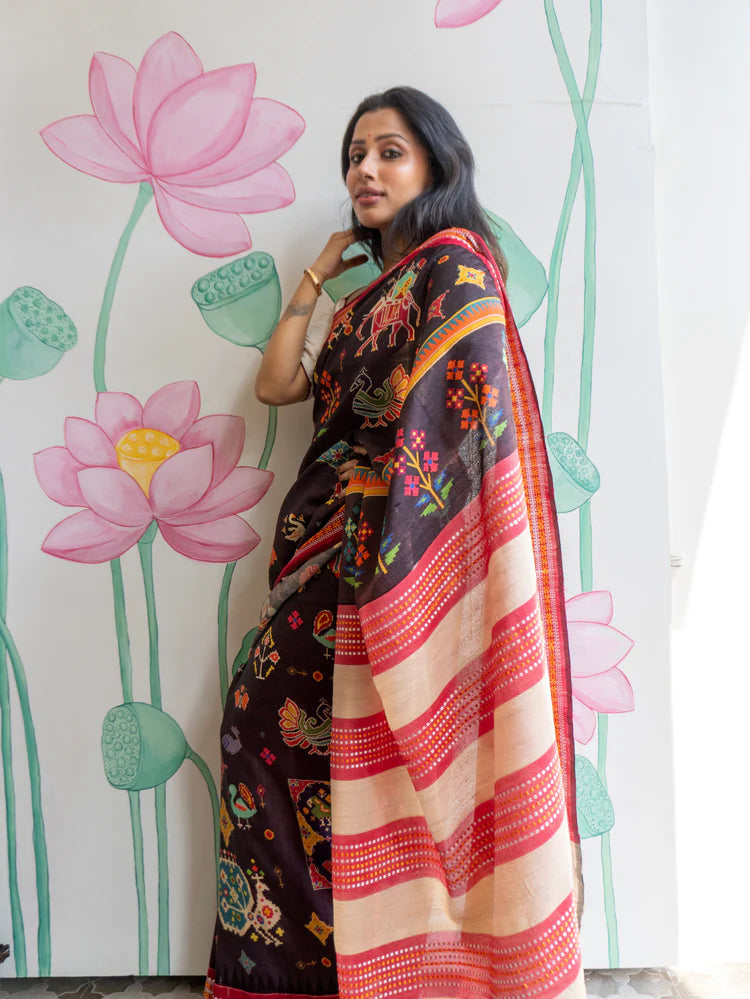 Premium Tusser silk saree