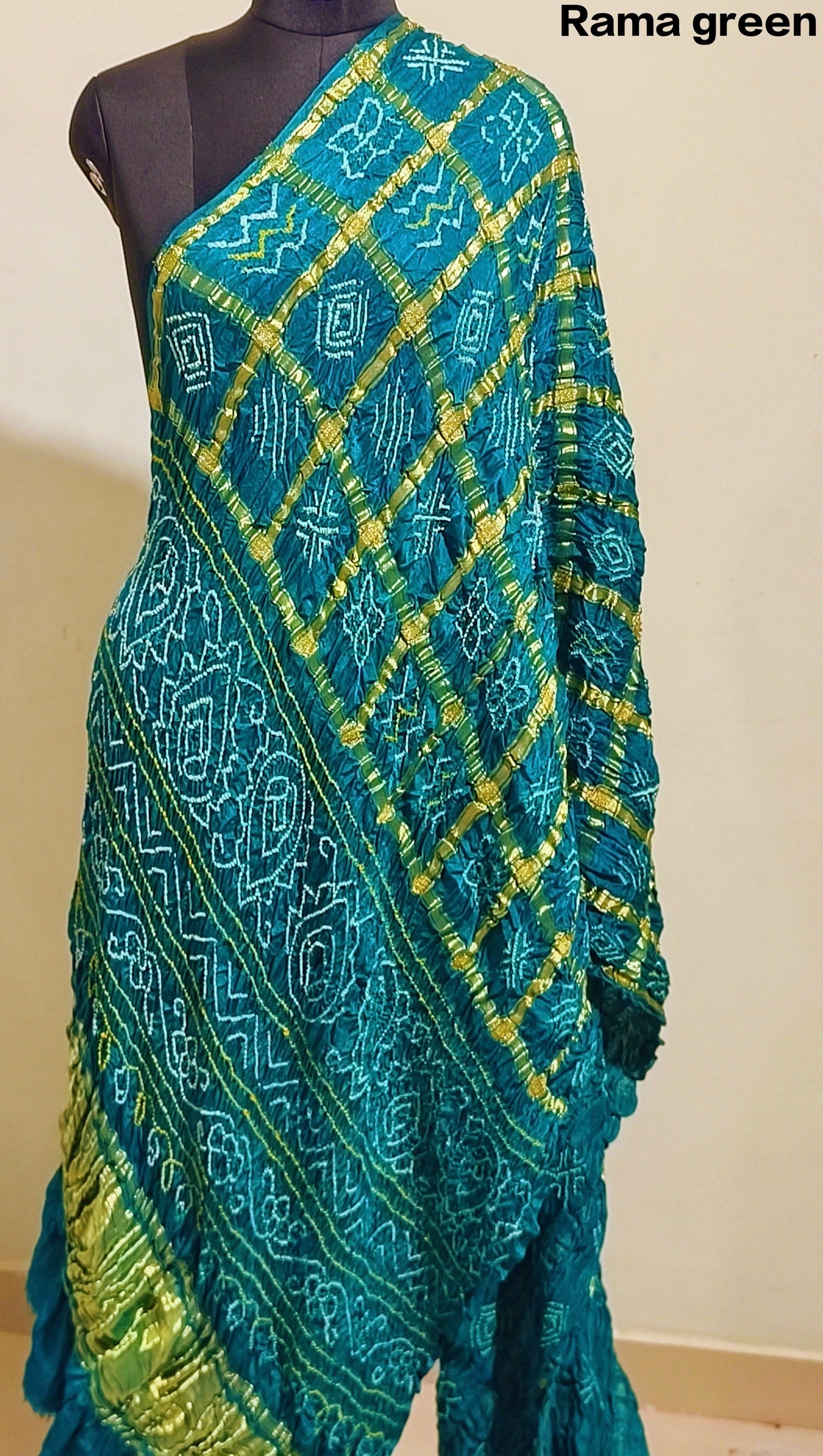 Pure Gajji silk Gharchola Bhandini saree