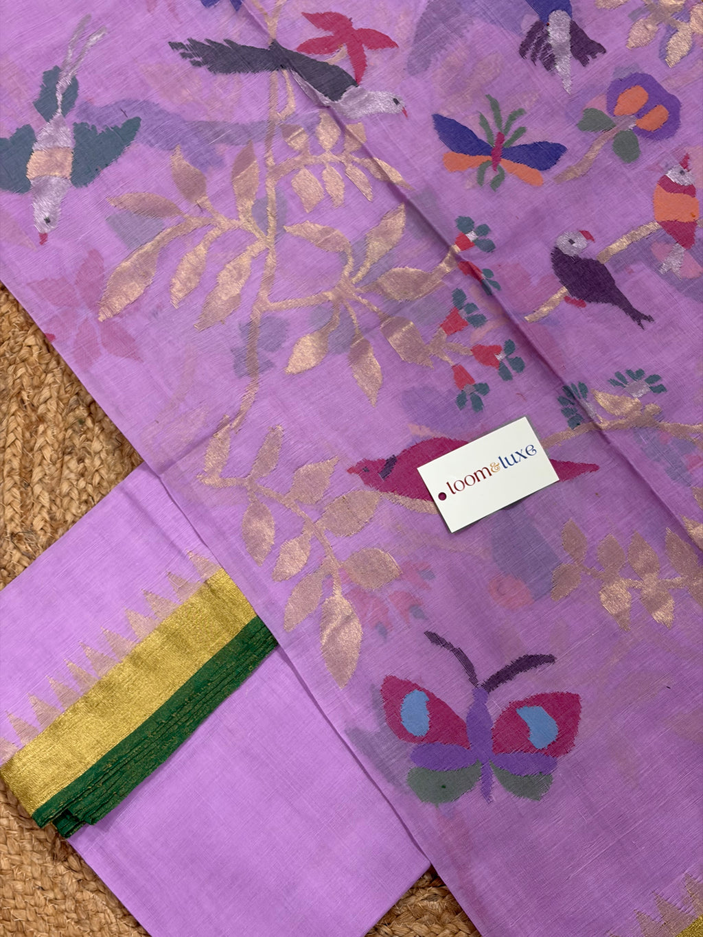 Ponduru Khadi Jamdani Suit Set