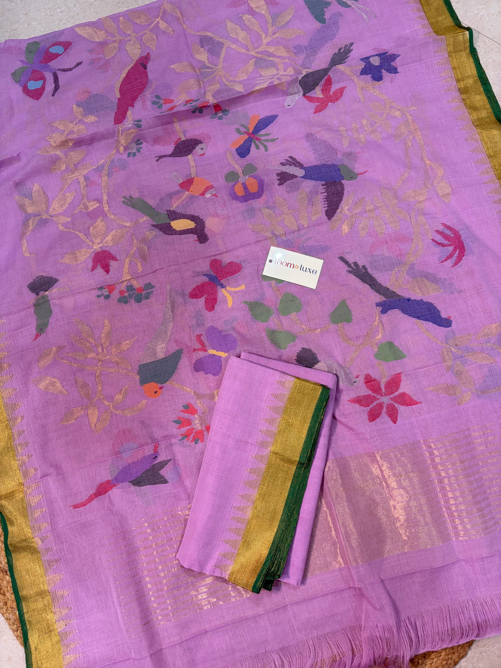 Ponduru Khadi Jamdani Suit Set