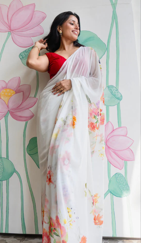Pure Chiffon Saree