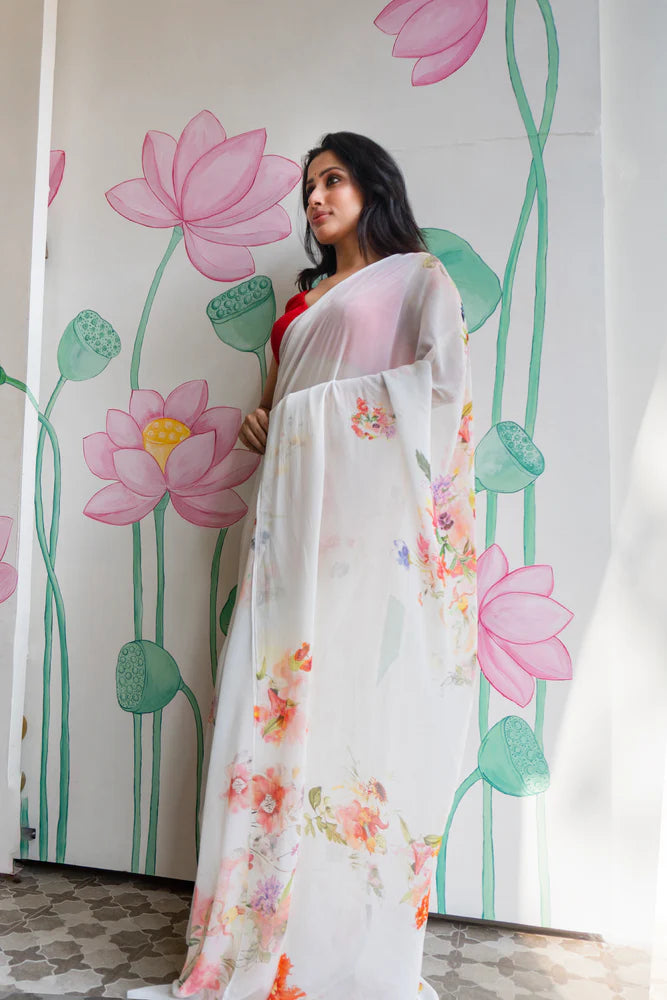 Pure Chiffon Saree