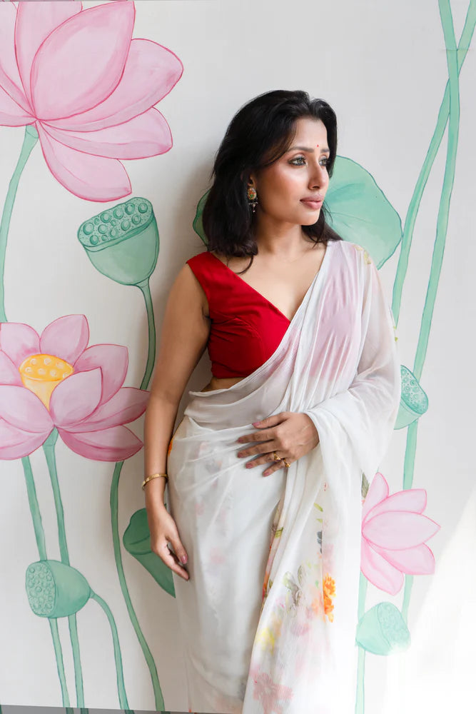 Pure Chiffon Saree