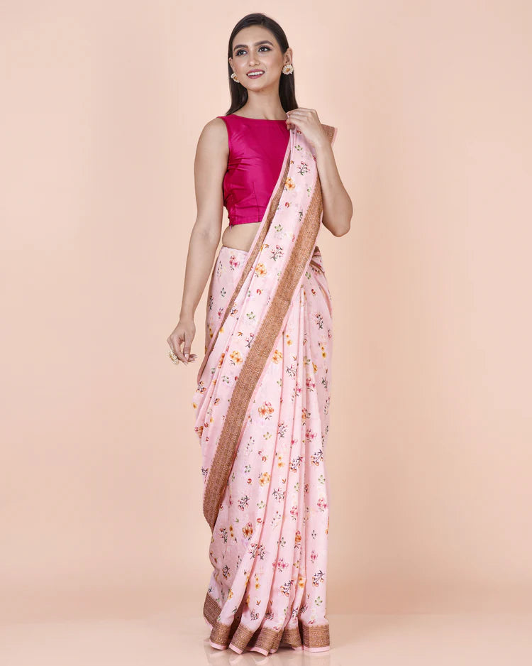 Premium Chanderi Printed saree