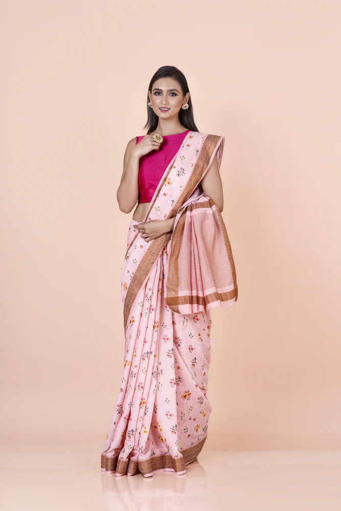 Premium Chanderi Printed saree
