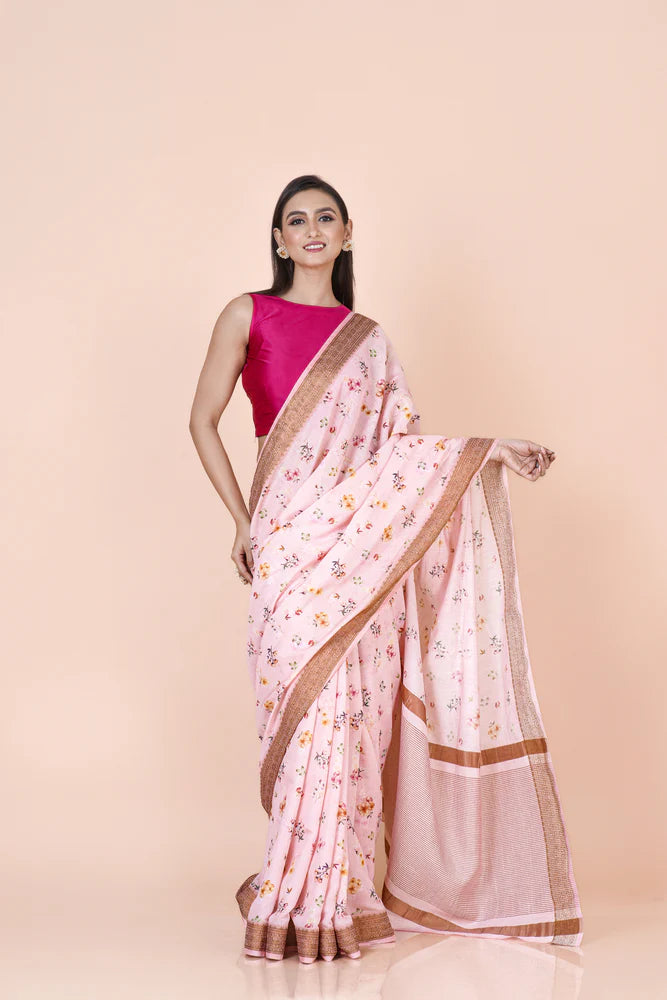Premium Chanderi Printed saree