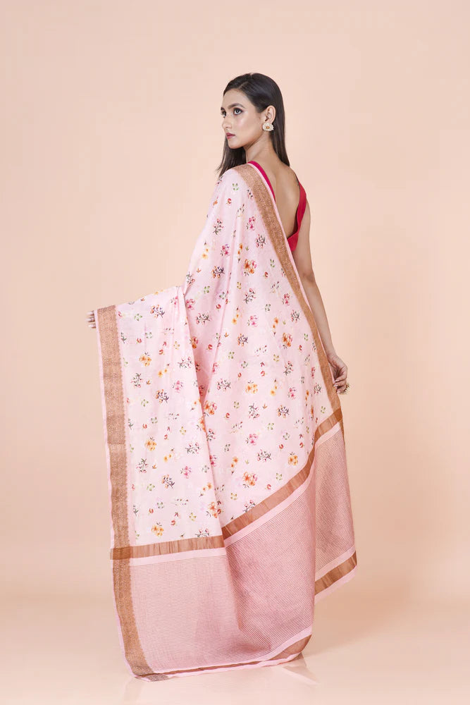 Premium Chanderi Printed saree