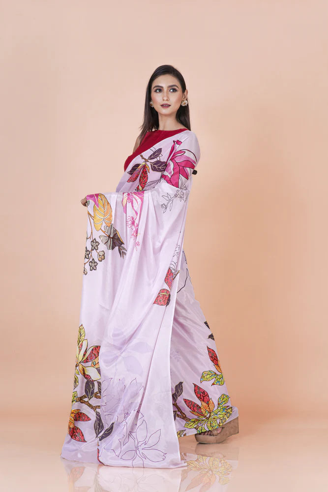 Pure Chinon saree