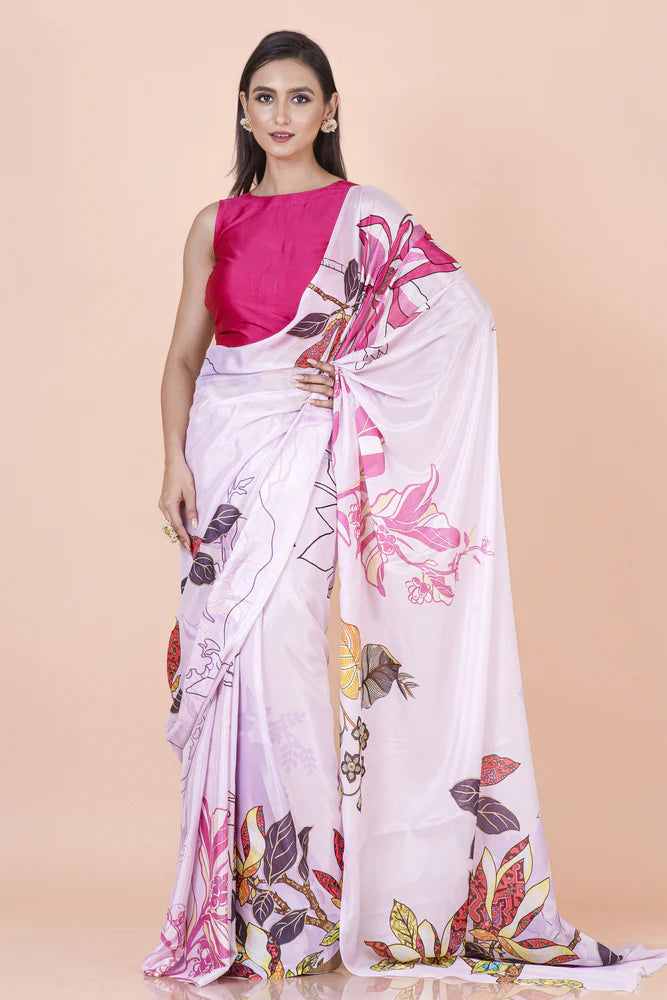 Pure Chinon saree