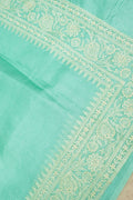 Pure Kora Tusser Embroidery saree