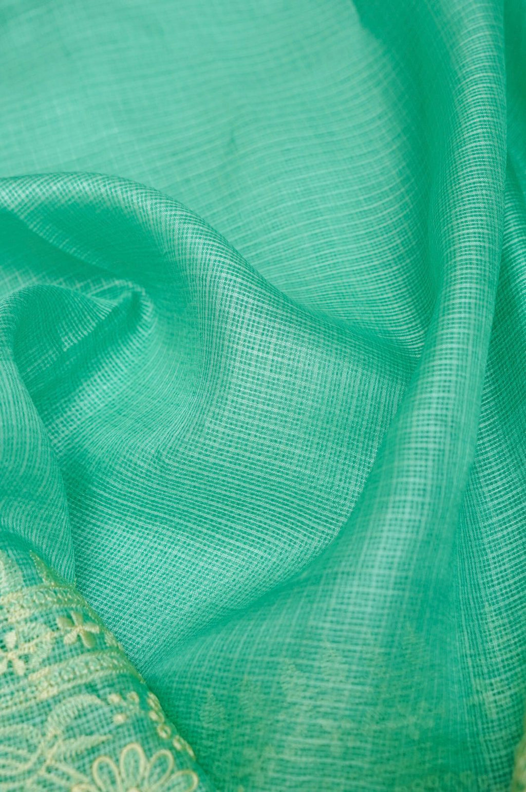 Pure Kora Tusser Embroidery saree