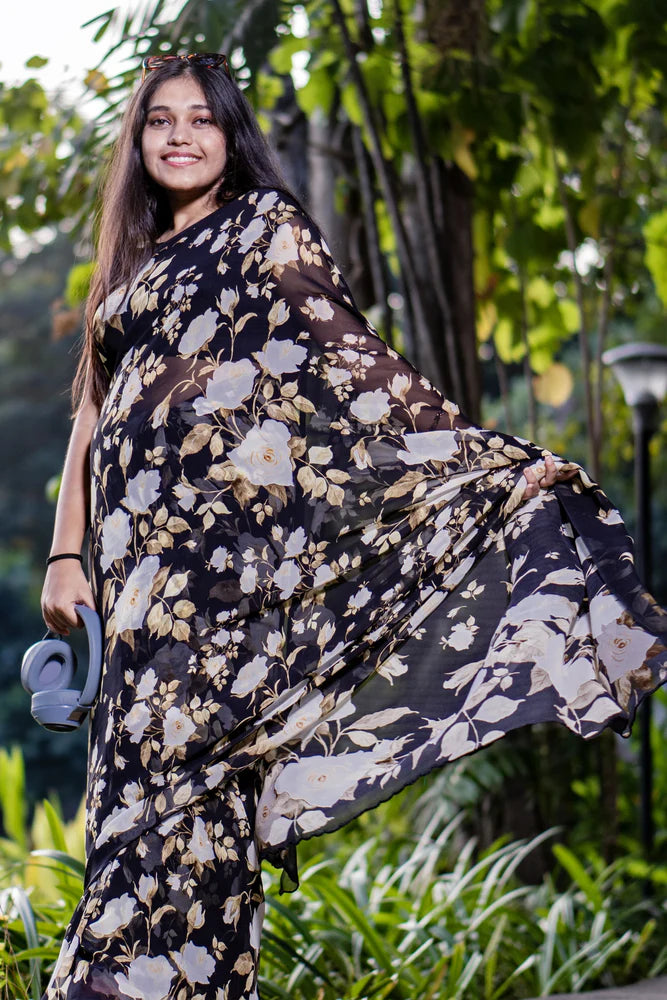 Georgette Digital Printed saree
