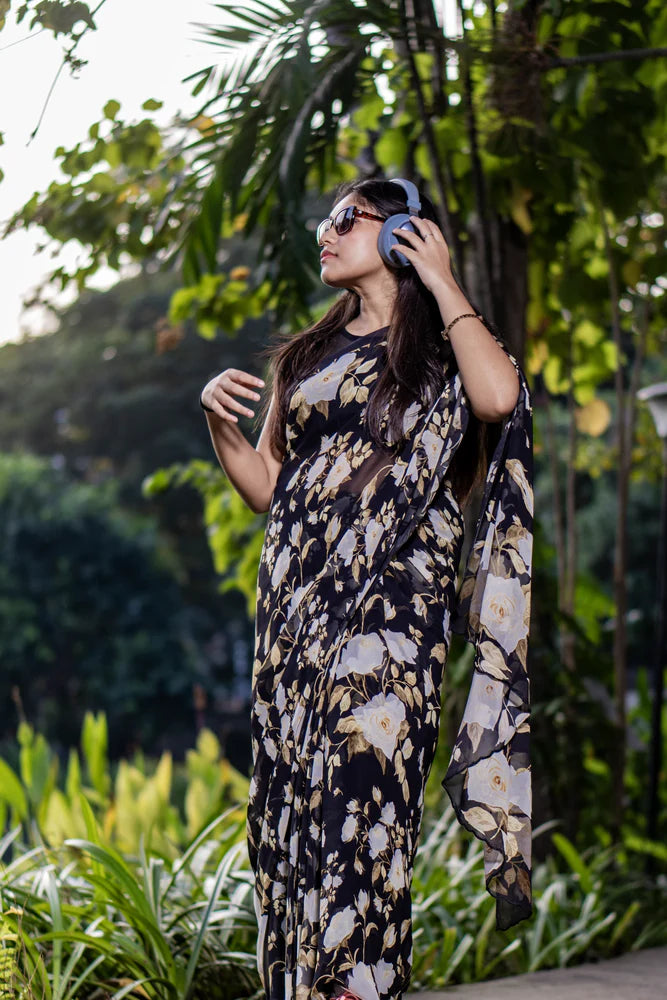 Georgette Digital Printed saree